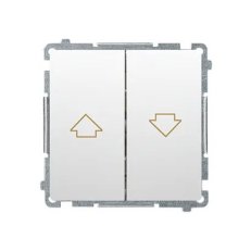 Spínač žaluziový, 10AX, 250V~, bílá KONTAKT SIMON BMZ1.01/11
