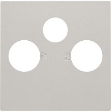 Kryt zásuvky TV+R+SAT-LIGHT GREY NIKO 102-69551