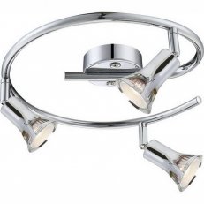 Stropní svítidlo DANTE chrom 3xGU10 LED 3W 230V, 250lm, 3000K GLOBO 57994-3