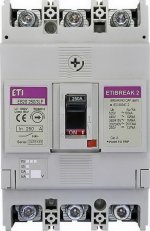 Kompaktní jistič EB2S 250/3LF 250A 3p ETI 004671813