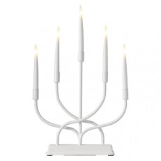 5LED CANDLE ST. MET. 2AA T WW