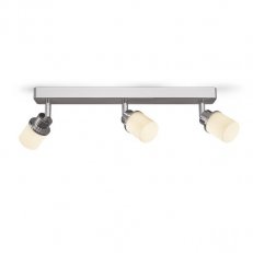 LINN III přisazená opálové sklo/chrom 230V G9 LED 3x9W IP44 RENDL R13703