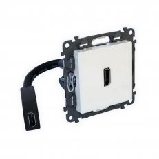 VALENA LIFE PŘEDKONEKTOROVANÁ ZÁSUVKA HDMI V1.4 BÉŽOVÁ LEGRAND 753275