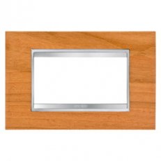 LUX Rámeček 4násobný, třešňová GEWISS GW16204LC