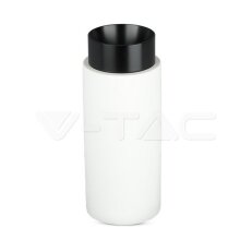 GU10 Fitting Gypsum Metal With Gun Black Bottom, VT865 V-TAC SKU3136