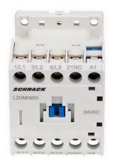 Stykač 3pólový CUBICO Mini, 4 kW, 9 A, 1R, 24 VAC SCHRACK LZDM0920--