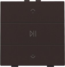 NHC 1násobný AUDIO ovladač + LED - DARK BROWN NIKO 124-52073
