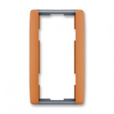 ELEMENT Dvojrámeček svislý karamelová/led. šedá ABB 3901E-A00121 07