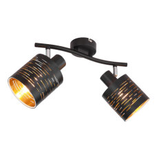 Nástěnné svítidlo TUNNO černá 2xE14, max. 15W 230V GLOBO 15342-2