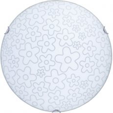 Stropní a nástěnné svítidlo Květy 400 bílá 2x60W IP20 E27 COMPOLUX 912862/08