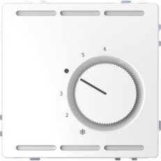 Pokojový termostat Merten D-Life 24V Lotus White SCHNEIDER MTN5763-6035