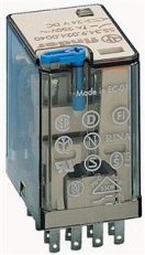 Průmyslové relé, DIN, 4P/7A, 24V DC, MA_LED_OD, Au FINDER 55.34.9.024.5090