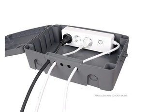 ZAHRADNÍ BOX plastová krabice na ochranu kabelů v exteriéru IP54 PN03000105