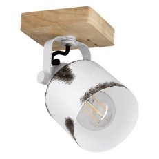 Bodové svítidlo KILBURN 1xE27 dřevo/bílohnědá 1X40W IP20 EGLO 43921