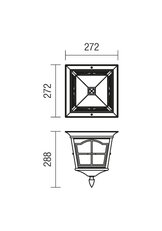 Stropní svítidlo YORK PL E14 2X42W IP44 BR REDO 9650