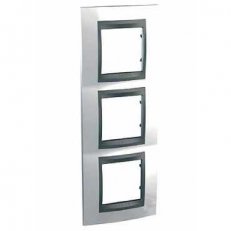 Unica Top rámeček trojnásobný vertikální White/Grafit SCHNEIDER MGU66.006V.292