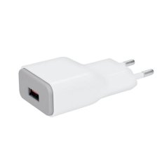 USB nabíjecí adaptér 1x USB Qualcomm 5V2A/9V1.67A/12V1A AC 230V bílošedý DC51