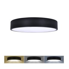 LED stropní osvětlení  LECCE 3CCT 36W 2100lm 30cm 3000/4000/6000K černá WO803-B