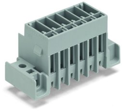 Konektor s pájecími piny THT, pájecí kontakt 1,0x1,0 mm, rovné, šedá 4pól.
