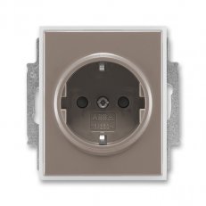 ABB 5518E-A03459 26 Zásuvka 1násobná s ochraným kontakty(podle DIN),s clonkami