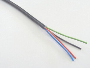 Kabel RGB černý 4x0,5 kulatý T-LED 111112