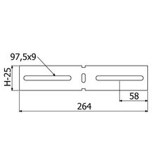 Spojka tvarovací žebříku POLAR STP-1B 60 ''SZ'' ARKYS ARB-24211306