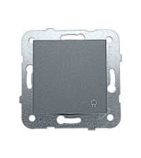 SCHUKO s bezpečnostní clonkou a klapkou, antracit SCHRACK EV111206--