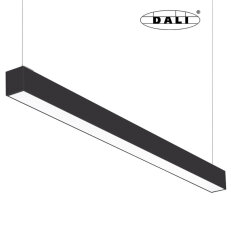 LED svítidlo Fashion 40 W, 3000 K, černá barva, stmívatelné DALI