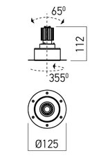 XDRILL TRIM. REC. FITTING 1x9W CENTRAL 2