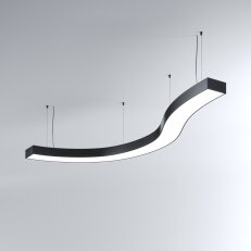 LED Svítidlo MI-SNAKE-03, 65W, 3000K, bez trafa, 24VDC, IP20, černá, 3000K