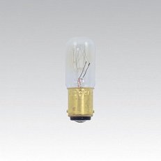 Vezalux Trubková průmyslová žárovka ARM 220-260V 10-15W B15d T1645 clear