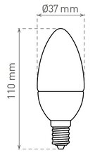 Světelný zdroj LED CANDLE C37 E14 7,5W/60W NW, GREENLUX GXDS461