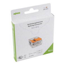 Páčková spojovací svorka 2x 0,5-6 mm2 (CYA) WAGO 221-612/995-010