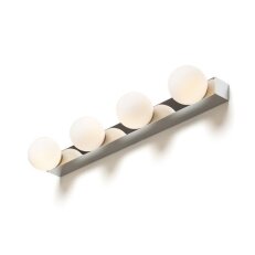 DOMINO IV nástěnná chrom/opálové sklo 230V G9 4x6W IP44 RENDL R14390