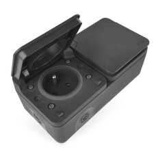 EMOS Cyklone zásuvka dvojnásobná IP55 EMOS D730421