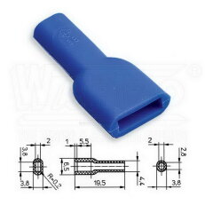 KRT2-28-PVC-BL kryt pro lisovací konekto