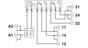 Reléový modul PLC-RPT-230AC/21-21/SO46/HI PHOENIX CONTACT 1079389
