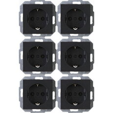 943015055 Profi-Pack: 6 Earthed socket o