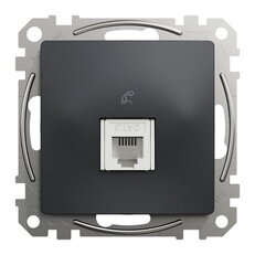 Sedna D/E Telefonní zásuvka 1xRJ11, Antracit SCHNEIDER SDD114491