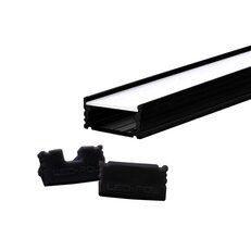 Nástěnný profil pro LED pásky ORO PROFIL UNI OUT BLACK 1M S SET LED-POL ORO32033