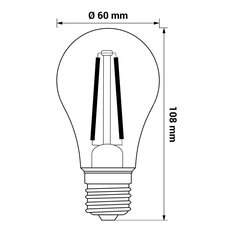 LED žárovka ORO CLARO E27 A60 4W NW LED-POL ORO33198