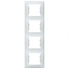 Sedna Rámeček čtyřnásobný vertikální, Grey SCHNEIDER SDN5802033