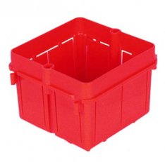 Gewiss GW24231  Krabice 2místa, 70x70x50mm, červená