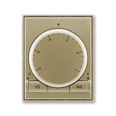 Termostat otočný univerzální 3292E-A10101 33 šampaňská Time ABB