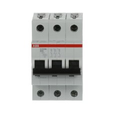 S203M-B6 3 fázový jistič 6 A char. B 10kA ABB 2CDS273001R0065