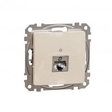 Sedna D/E Datová zásuvka 1xRJ45 kat. 6A STP, Béžová SCHNEIDER SDD112466S