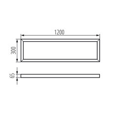 Rámeček pro LED panel ADTR-H 12030 W KANLUX 33390
