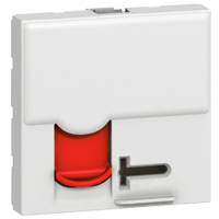 MOSAIC DATOVÁ ZÁSUVKA RJ45 UZAMYKATELNÁ UTP CAT.6A 2MODULOVÝ Č LEGRAND 076590