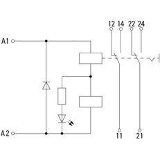 Reléový modul DRIKIT 24VDC 2CO LD/PB WEIDMÜLLER 2476890000