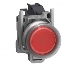 Ovládač stiskací s krytkou pro vložení štítku, Rudý SCHNEIDER XB4BP482GEX